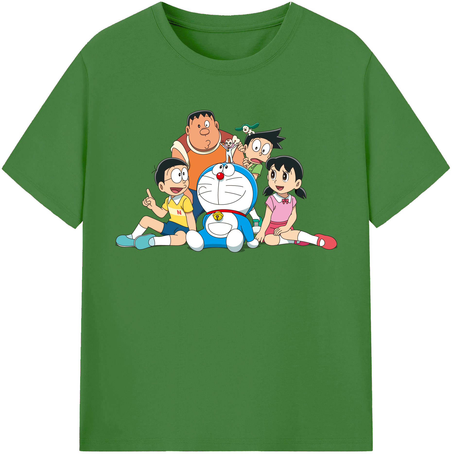 （画像用） ドラえもん Doraemon レディースカジュアルプリントTシャツ（綿100％）